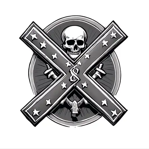 Confederate tattoo design idea