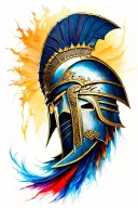 spartan warrior tattoo design idea