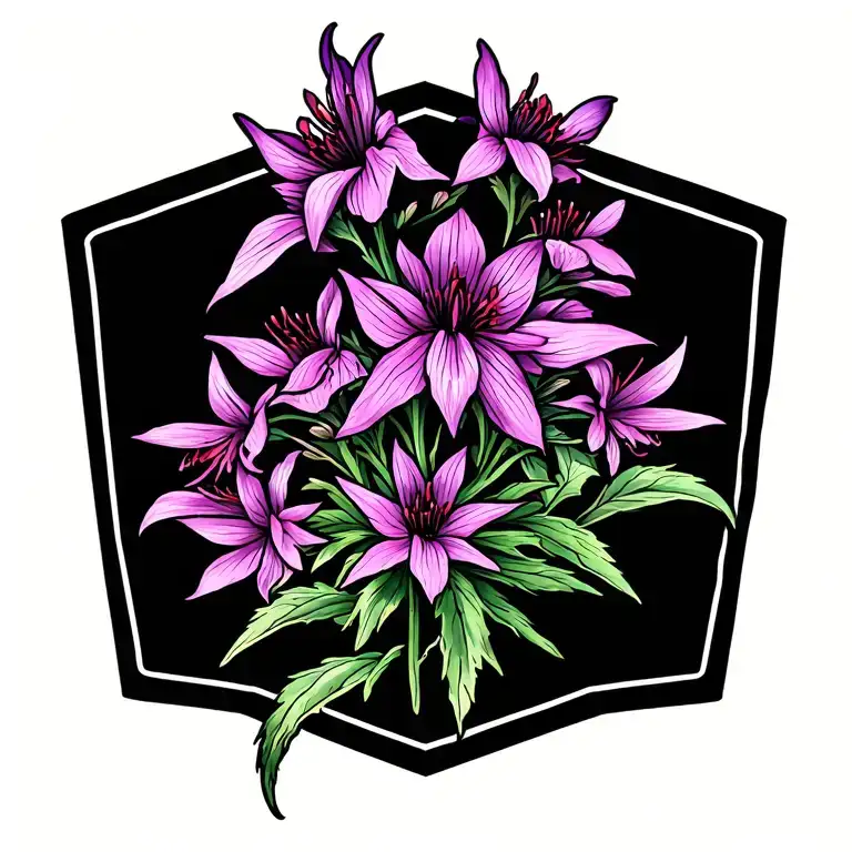 Fireweed tattoo design idea