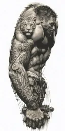 Bicep tattoo design idea