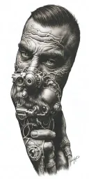 Bicep tattoo design idea