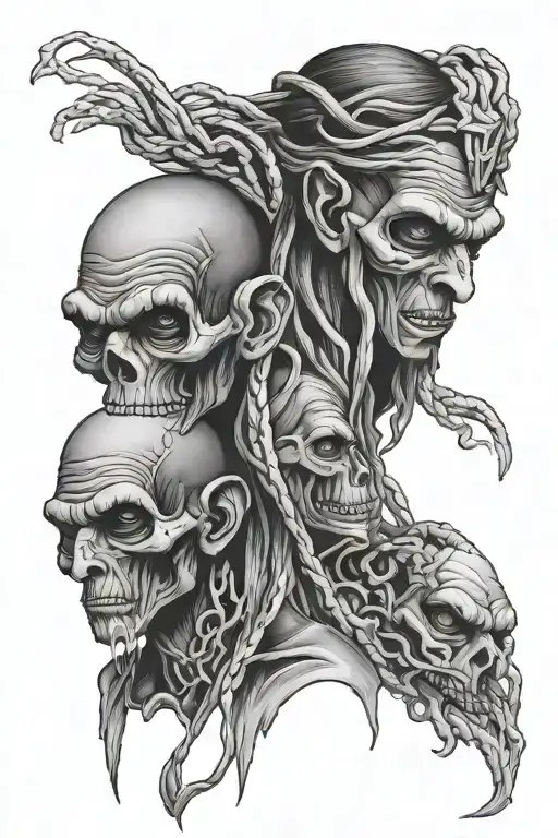 see no evil speak no evil tattoo design idea