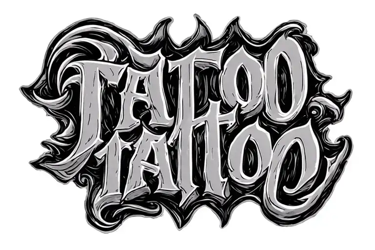 2004 written tattoo design idea