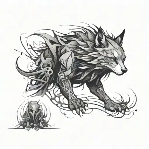 Nova” from left to right, and “daring” from top to bottom.  I want  tattoo design idea