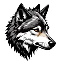 Good Wolf Bad Wolf tattoo design idea