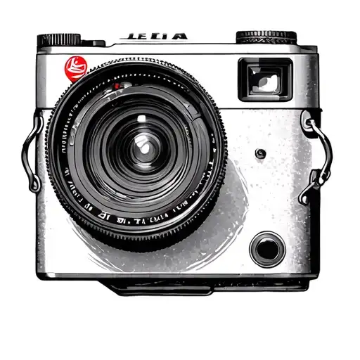 leica camera shutter tattoo design idea