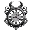 Roman numerals clock gladiator Virgo family tattoo design idea