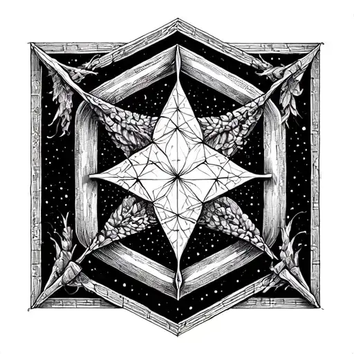 metatron cube  tattoo design idea