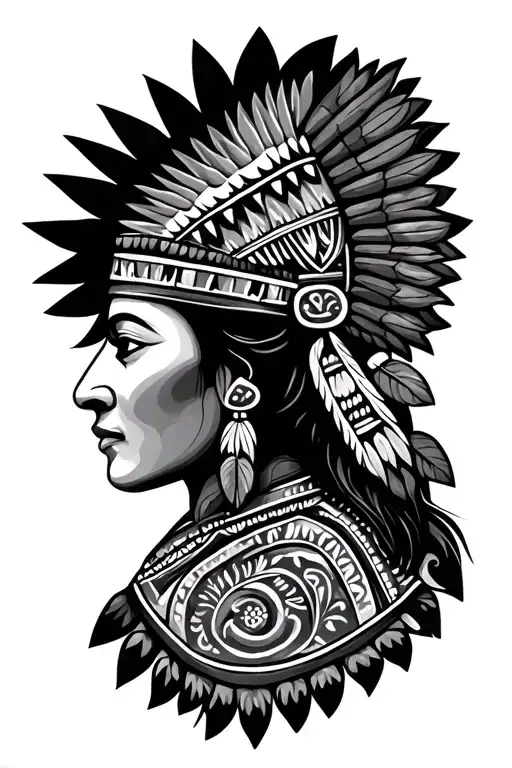 bolivia and Incas tattoo design idea
