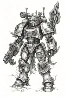 warhammer 40k universe tattoo design idea