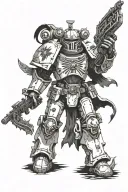 warhammer 40k universe tattoo design idea