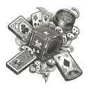 Gambling tattoo design idea