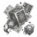 Gambling tattoo design idea