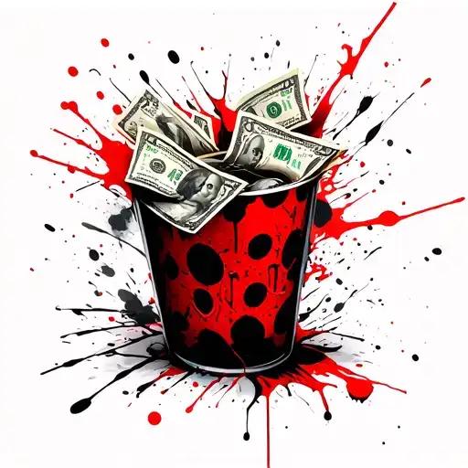 cash money tattoo design idea