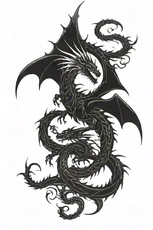 Dragon tattoo design idea