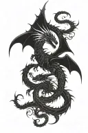 Dragon tattoo design idea