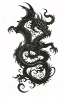 Dragon tattoo design idea
