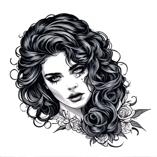 Prostitute tattoo design idea