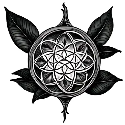 Seed Of Life tattoo design idea