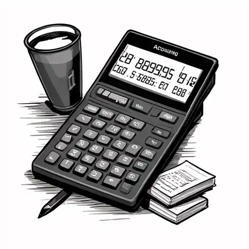 Accounting tattoo design idea