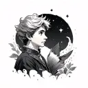 The little prince character tattoo design idea