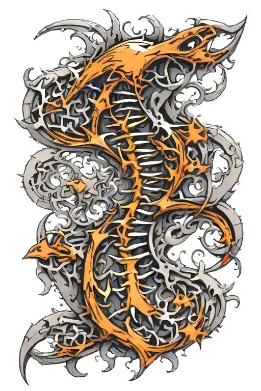 spinal tattoo tattoo design idea