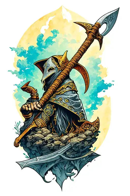 oldschool runescape tattoo design idea