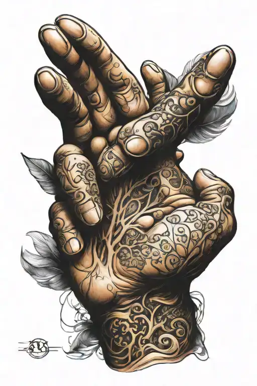 anatomy palm draw full hand tattoo tattoo design idea