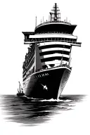 carnival cruise ship tattoo design idea