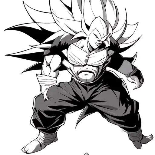 majin vegeta tattoo design idea