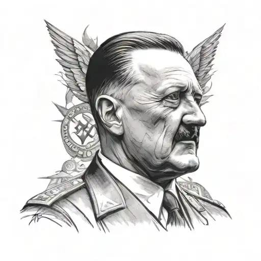 Adolf Hitler tattoo design idea
