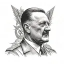 Adolf Hitler tattoo design idea
