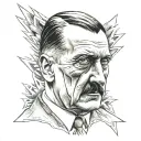 Adolf Hitler tattoo design idea