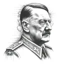 Adolf Hitler tattoo design idea