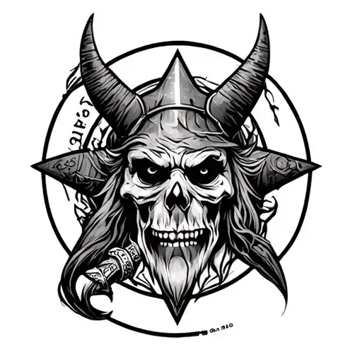 Wicca and Viking  tattoo design idea
