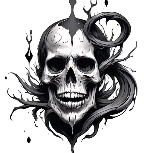 blood magic tattoo design idea