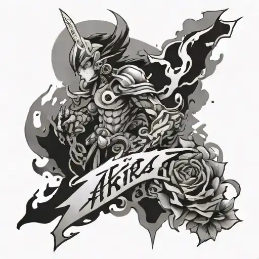 name akira tattoo design idea