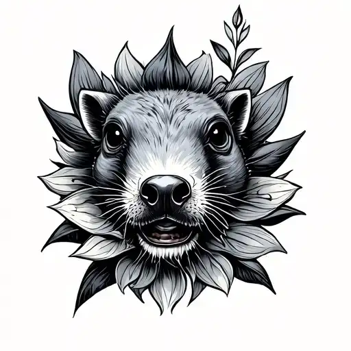 Mole tattoo design idea