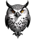 Hedwig tattoo design idea