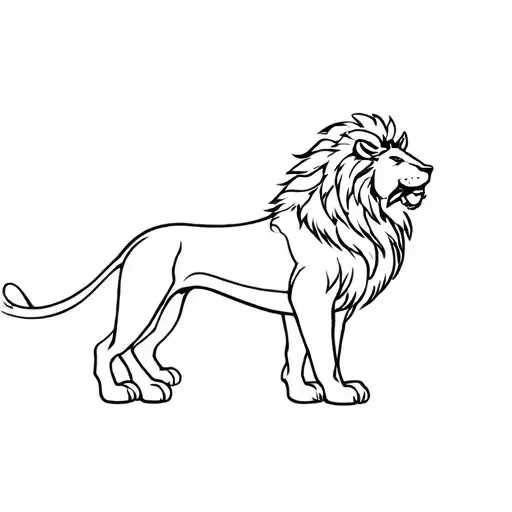 Sikh Lion tattoo design idea