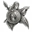 Shield Maiden tattoo design idea