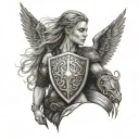 Shield Maiden tattoo design idea