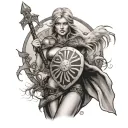 Shield Maiden tattoo design idea