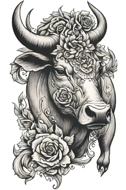 taurus tattoo for women with quote tattoo design idea