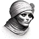 Mummy tattoo design idea