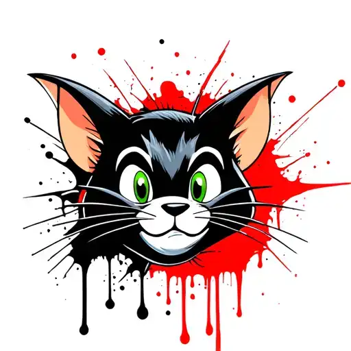 Tom and Jerry for cover up tattoo tattoo design idea