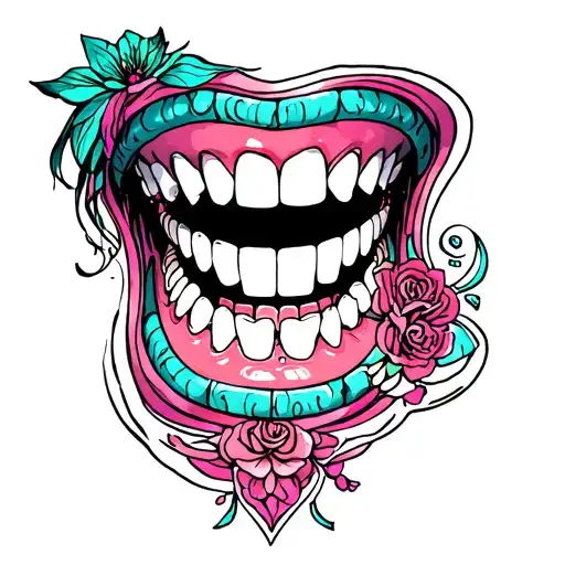 Melanie martinez tooth tattoo tattoo design idea