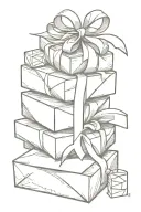 Stack of letters/envelopes with a sealed wax with the letter e in cursive. The stack is tied together with a lace bow. tattoo design idea