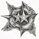 Binary Star tattoo design idea