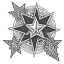 Binary Star tattoo design idea